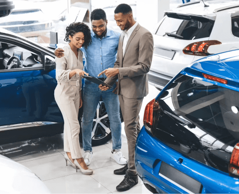 schůzka v autoprodejně